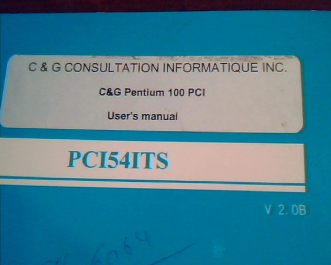 C&G Pentium 100 PCI User's Manual Guide PCI54ITS Motherboard V 2.0B - image 2