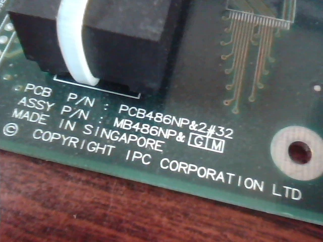 486 Motherboard IPC MB486NP Ethernet 4 RS-232 Serial Kingston 586 DX5 - image 2
