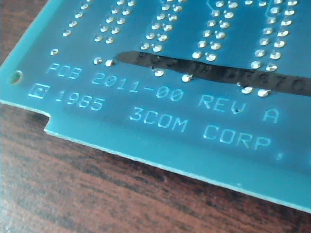 3COM Corp ISA Ethernet Card 2012-01 Rev W vintage 1989 - image 7