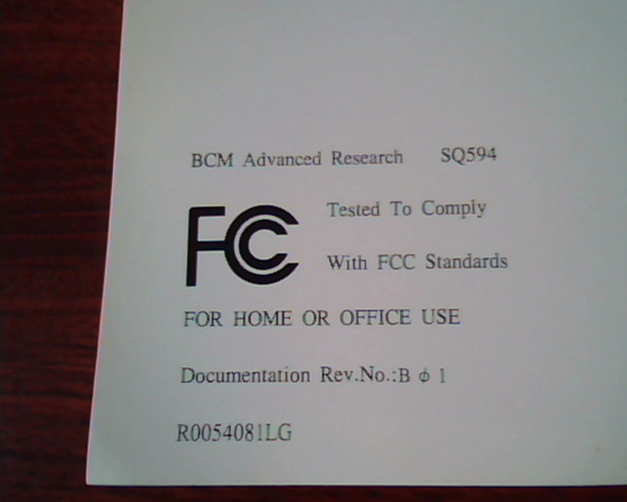SQ594 Mainboard User's Manual Guide - BCM Advanced Research - image 2