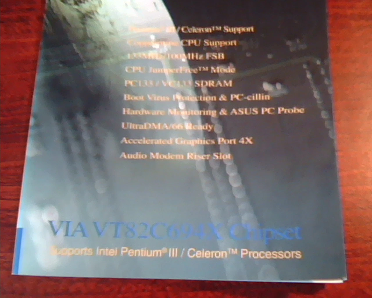 Asus CUV4X-C JumperFree PC133/VC133 AGP User's Manual - VIA VT82C694X Chipset - image 3