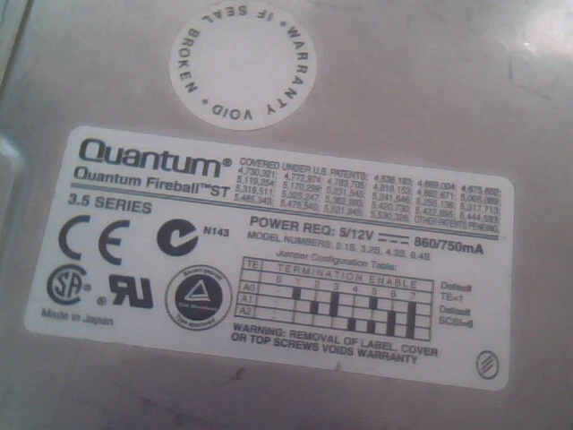 Quantum Viking II 2 4.5GB HDD PX04L011 Rev 02-E 7200RPM SCSI ST43S011 Hard Drive - image 2