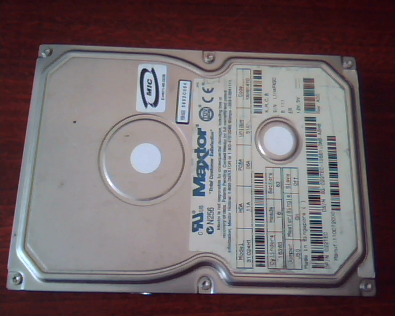 Hard Disk Drive IDE Maxtor 31024H1 11A 06A 51A YAH814Y0 022TEC