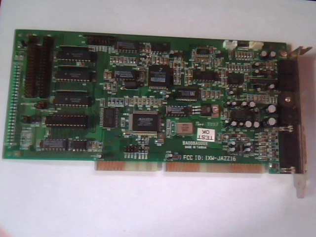 MediaVision IXW-JAZZ16 ISA Sound Card Vintage MVA416 Mitsumi Sony Panasonic