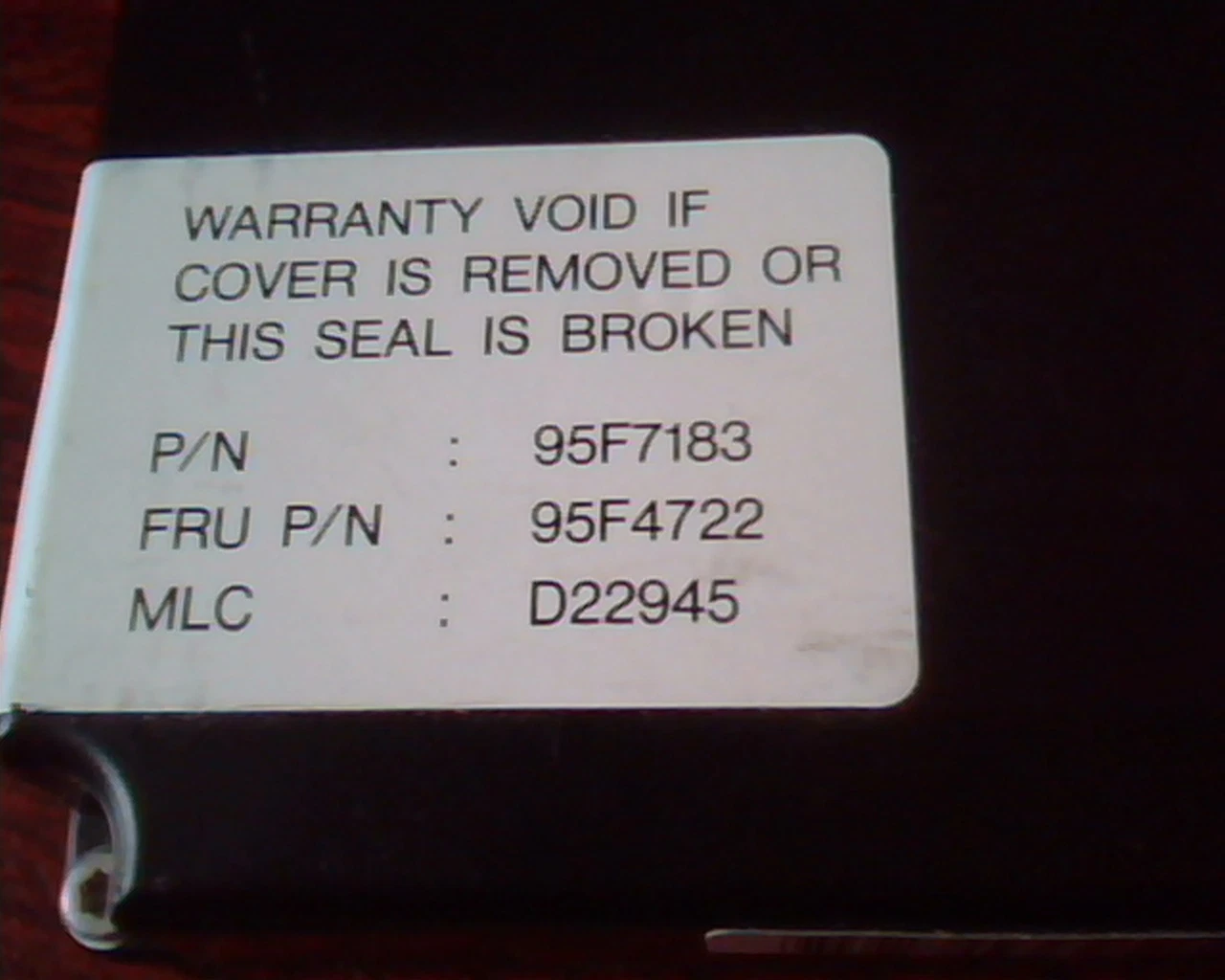 Hard Disk Drive IBM WDA-L80 95F7183 IDE D22945 61081319 - image 3