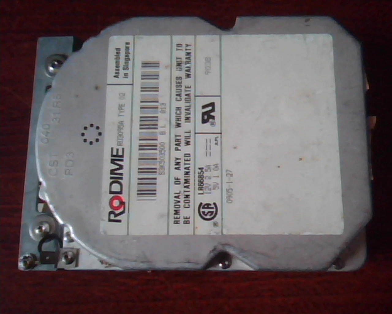 Hard Disk Drive IDE Rodime RO3095A 0905-1-27 Type 02