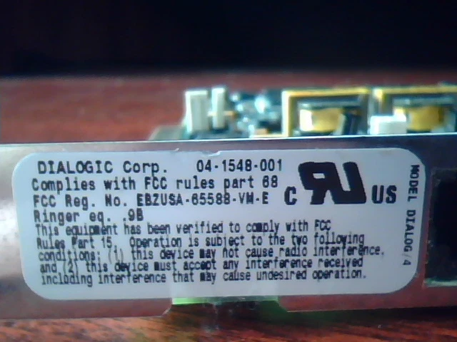 Dialogic Dialog/4 4-Port ISA Card 04-1548-001 Original - image 9