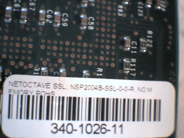 NETOCTAVE NSP2000 NETWORK SECURITY CARD PCI-X NSP2000B-SSL ROHS - image 4