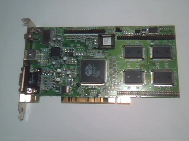 ATI 3D Rage II+DVD NTSC TV-OUT 4MB PCI Video Graphics Card 109-37900-10 Svideo