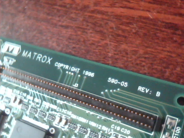 Matrox MGA-MIL/4 590-05 RevB IS-MGA-2064-R2 PCI Video - image 2