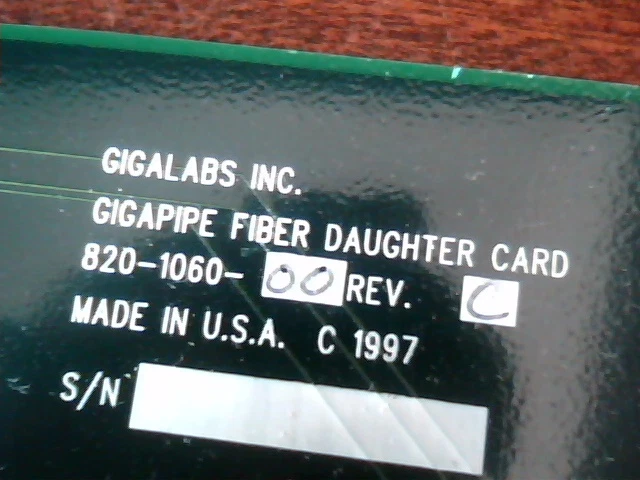 GigaLabs GigaPipe GS1-GPF-1 CPU Board Fiber 820-1059-00 - image 3