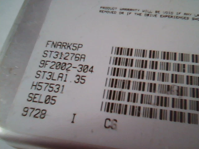 Hard Drive Seagate Medalist ST31276A HDD 9F2002-304 ST3LA1.35 - image 3