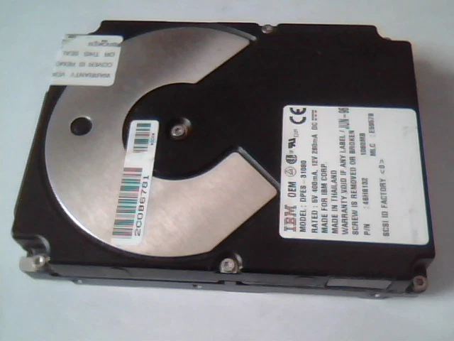 Hard Drive SCSI IBM DPES-31080 46H6132 1080 MB 80-pin
