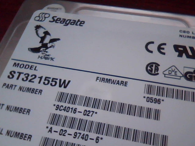 Hard Disk Drive Seagate Hawk ST32155W 9C4016-027 HDD ST32155W A-02-9740-6