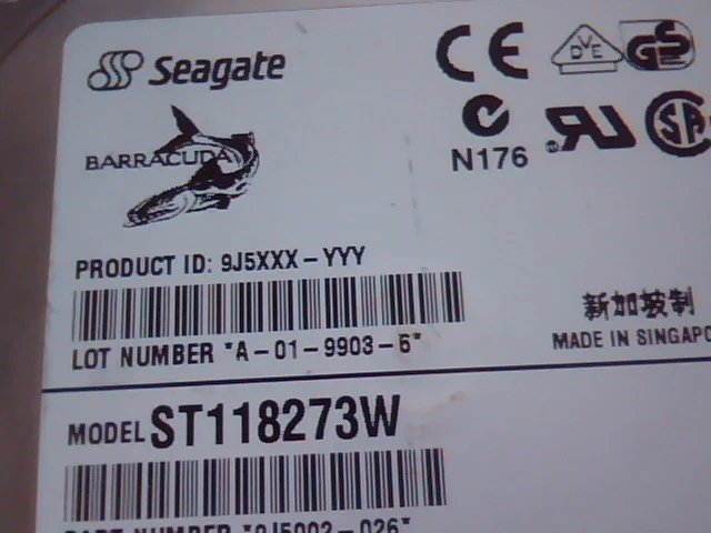 Hard Disk Drive SCSI Seagate ST118273W 9J5002-026 5764 68 pin