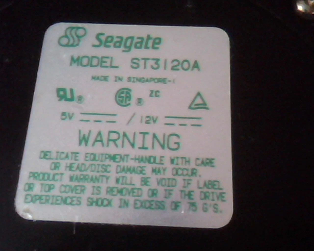 IDE Hard Disk Drive Seagate ST3120A MCCN12-00 HDD 911003-505 - image 2