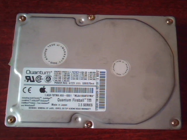 Hard Drive Quantum Fireball TM 1700AT 1.6GB TM16A02H Rev 01-A TM17A012 Rev 01-B