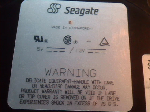 Hard Drive Seagate ST3243A CBSDCEC09 5.0 5.0 A1 HDD Compaq 160688-001