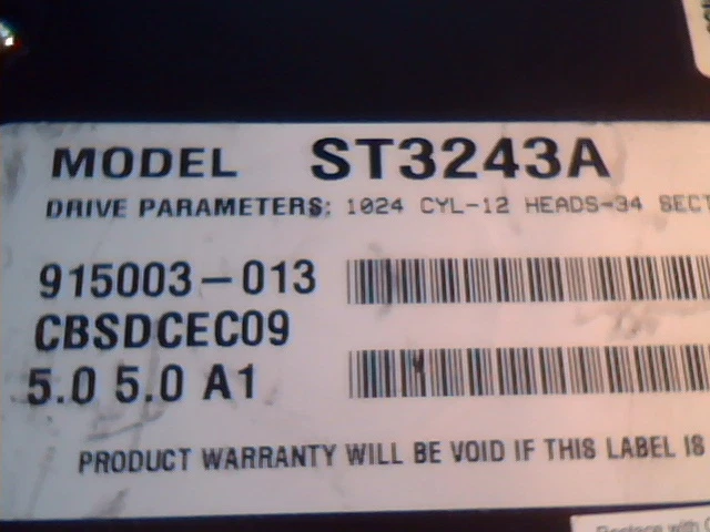 Hard Drive Seagate ST3243A CBSDCEC09 5.0 5.0 A1 HDD Compaq 160688-001 - image 3