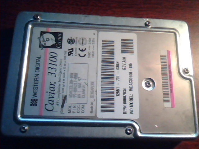 Hard Drive Western Digital Caviar 33100 99-004217-008 WDAC33100-18H - image 3