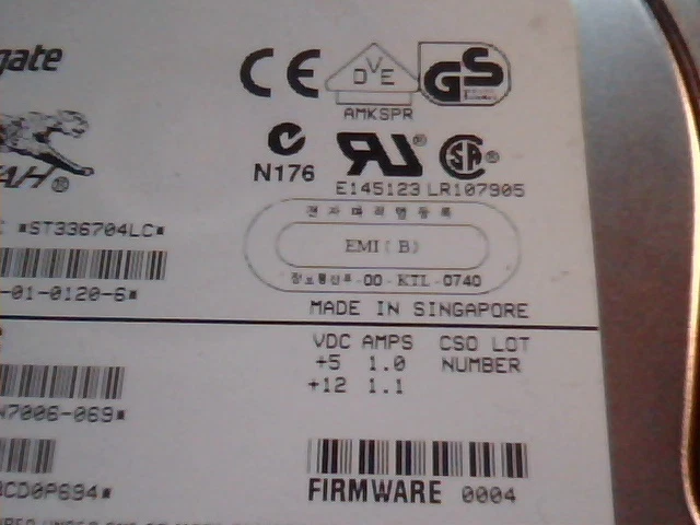 Hard Drive SCSI Disk Seagate Cheetah ST336704LC 9N7006-069 A-01-0120-6 E145123 - image 2