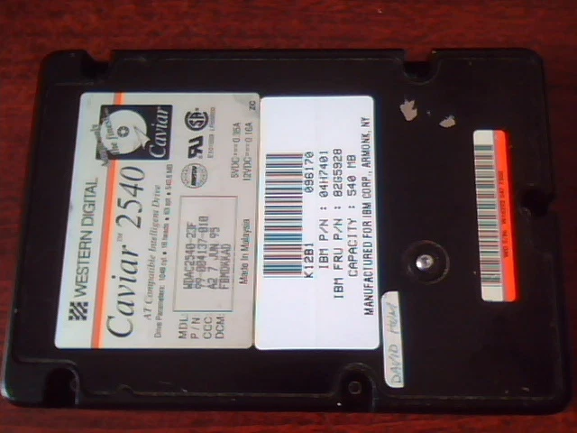 Hard Drive Western Digital Caviar 2540 99-004137-010 540MB 540 AT IDE 40pin - image 3