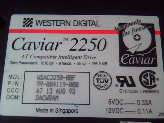 Hard Drive Western Digital Caviar 2250 99-004119-000 WDAC2250-00F DACWBAM - image 2