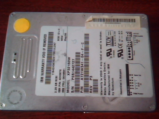 Hard Disk Drive IBM XP32150W AT21W341-04-F-C 42H3676 Rev P3 - image 2