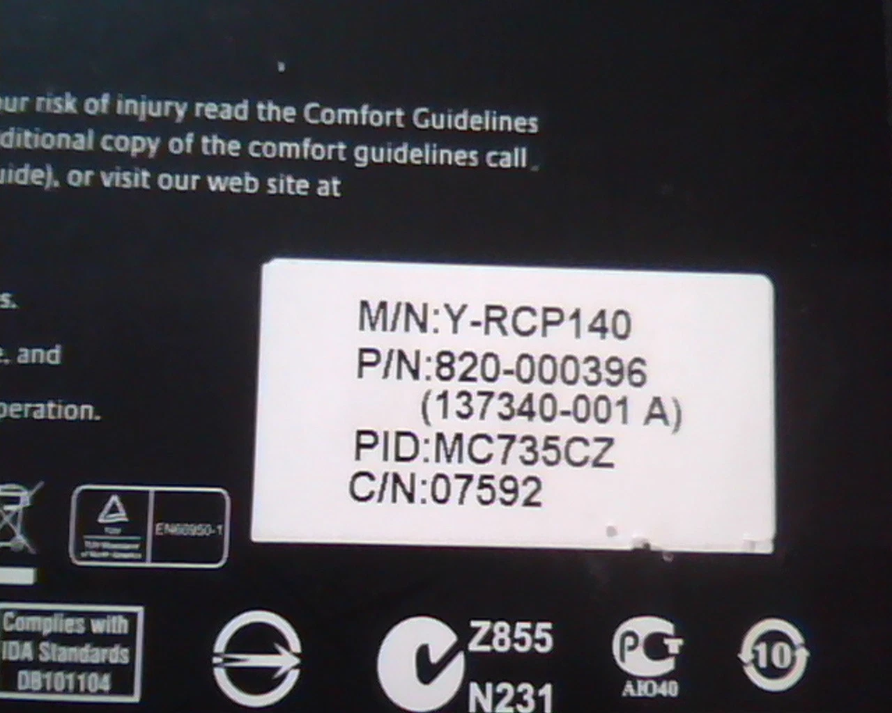 Logitech keyboard 820-000396 13734-001 A MC735CZ Y-RCP140 - nice condition - image 6