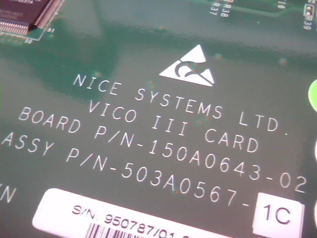 Nice VICO III Card 150A0643-02 503A0567-10 from NiceVision Harmony Security DVR - image 3
