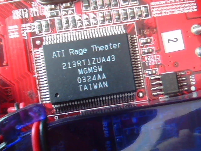 ATI AGP Video Card R9200-128DV (V1.0) Radeon 9200 Rex 128M DVI Rage Theater - image 2