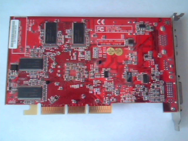 ATI AGP Video Card R9200-128DV (V1.0) Radeon 9200 Rex 128M DVI Rage Theater - image 3