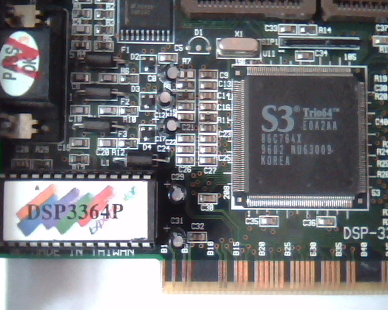 PCI Video card S3 Trio64 DSP3364P LUT-DSP3364P DSP-3364P VGA ExpertColor - image 2