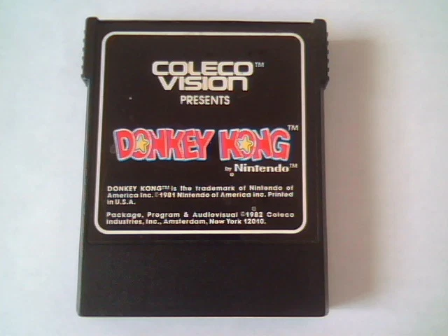 Coleco Vision Donkey Kong Nintendo 1982 Game Cartridge