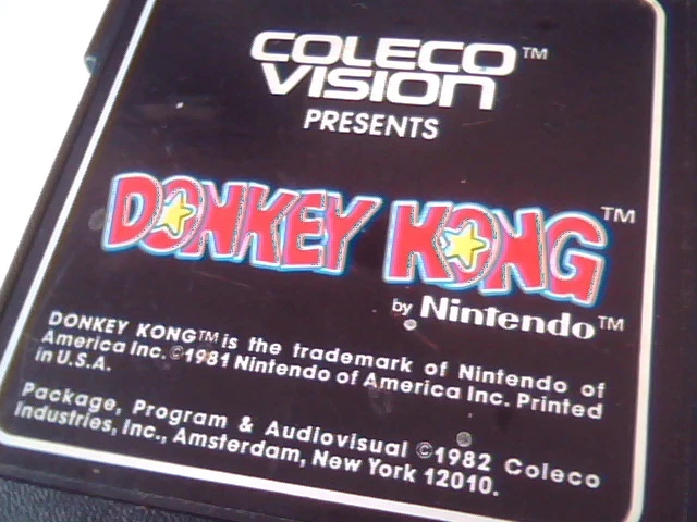 Coleco Vision Donkey Kong Nintendo 1982 Game Cartridge - image 2