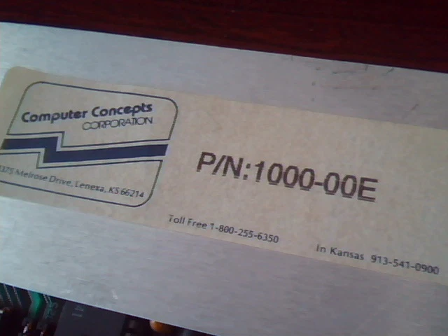 Computer Concepts DCS DA5601 ISA Card DA5601G3 1000-00E 1000-00D - image 2