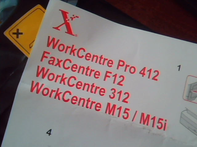 WC WorkCentre Work Centre Pro 412SCX-5312D6/XRX Sealed - image 3