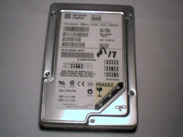 Hard Drive Disk HDD IDE WD Caviar 26400 AC26400-00RTT2 Western Digital 6.4GB