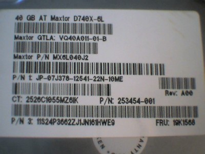 Hard Drive Disk HDD IDE Maxtor D740X-6L 40GB   253454-001 19K1568 — image 5
