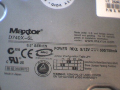 Hard Drive Disk HDD IDE Maxtor D740X-6L 40GB   253454-001 19K1568 — image 6
