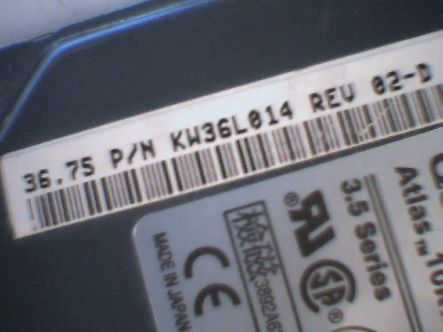 Hard Drive Disk HDD SCSI Quantum Atlas 10KIII 68pin 36GB KW36L014 Ultra160/LVD/S - image 4