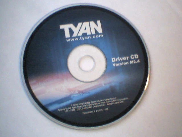 TYAN Driver CD v M2.4 Motherboard AMD S4882-D S2882-D S2850 S2498 S2469 S2892