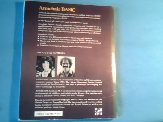 BOOK Armchair BASIC An Absolute Beginner's Guide to Programming in BASIC Fox - image 2