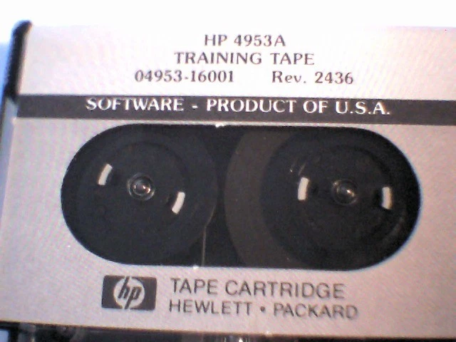Vintage HP 1/4" Tape Cartridge Software 4953A Training Tape 04953-16001 1984 - image 2