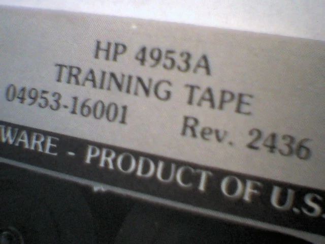 Vintage HP 1/4" Tape Cartridge Software 4953A Training Tape 04953-16001 1984 - image 3