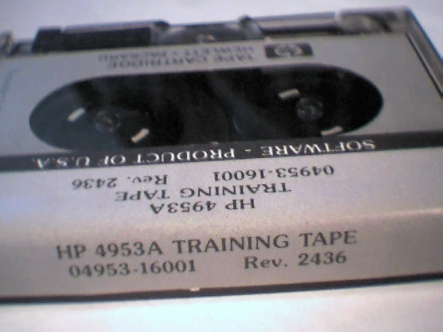 Vintage HP 1/4" Tape Cartridge Software 4953A Training Tape 04953-16001 1984 - image 5