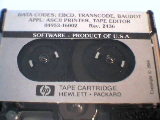 Vintage HP 1/4" Tape Cartridge 1984 Software 4953A Accessory Tape 04953-16002 x - image 2
