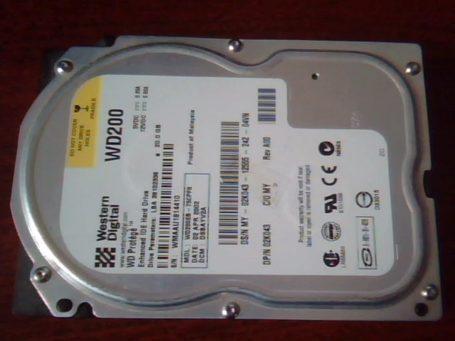 Hard Drive IDE Western Digital WD200EB-75CPF0 Protege 2060-001113-001 WD200