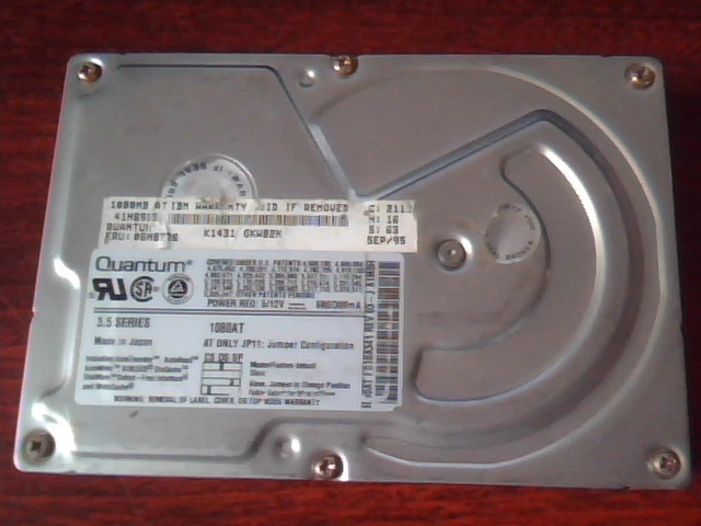Hard Disk Drive IDE Quantum Fireball 1080AT 06H8726 FB10A011 FB10A341 03-J