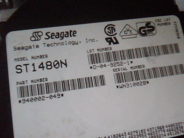 Hard Disk Drive SCSI Seagate ST1480N 940002-049 Apple 400 O-04-9252-1 - image 2